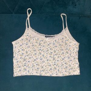 Brandy melville floral tank top